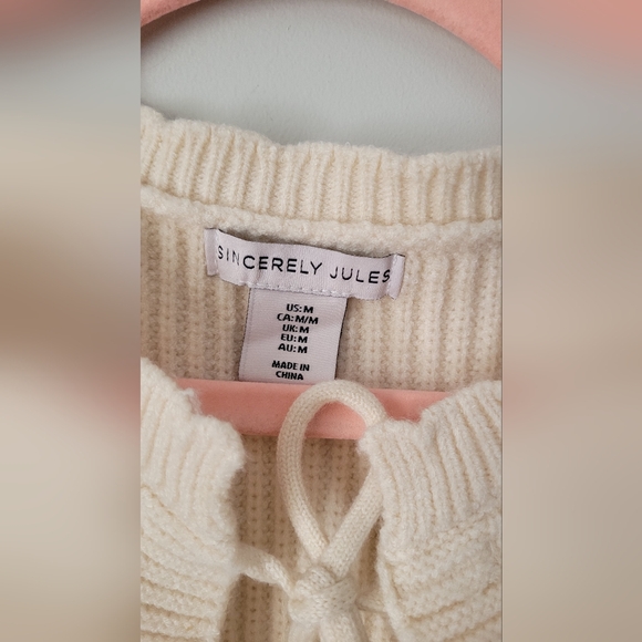 Sincerely Jules Cream Floral Cardigan Vest - Picture 2 of 3